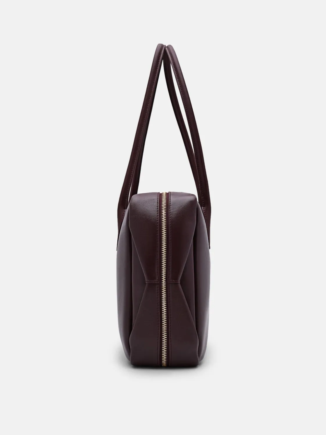 Caddie Leather Bowling Bag - Burgundy