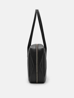 Caddie Leather Bowling Bag - Black
