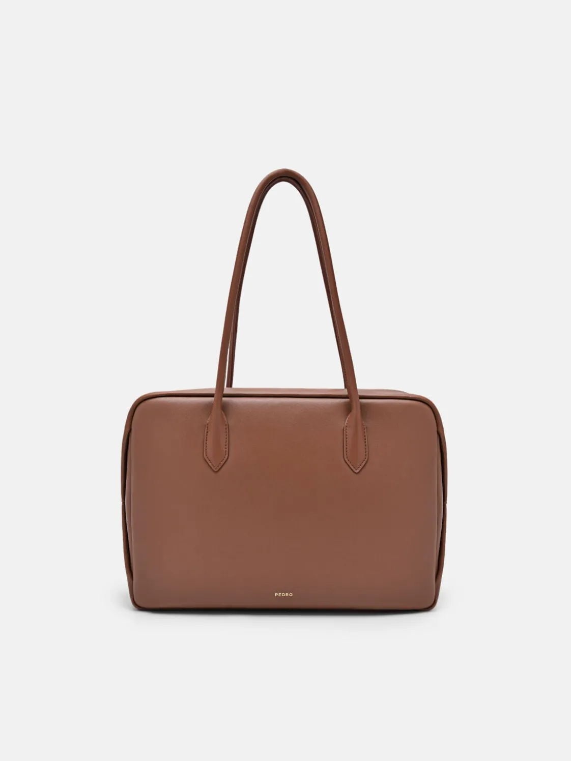 Caddie Leather Bowling Bag - Cognac