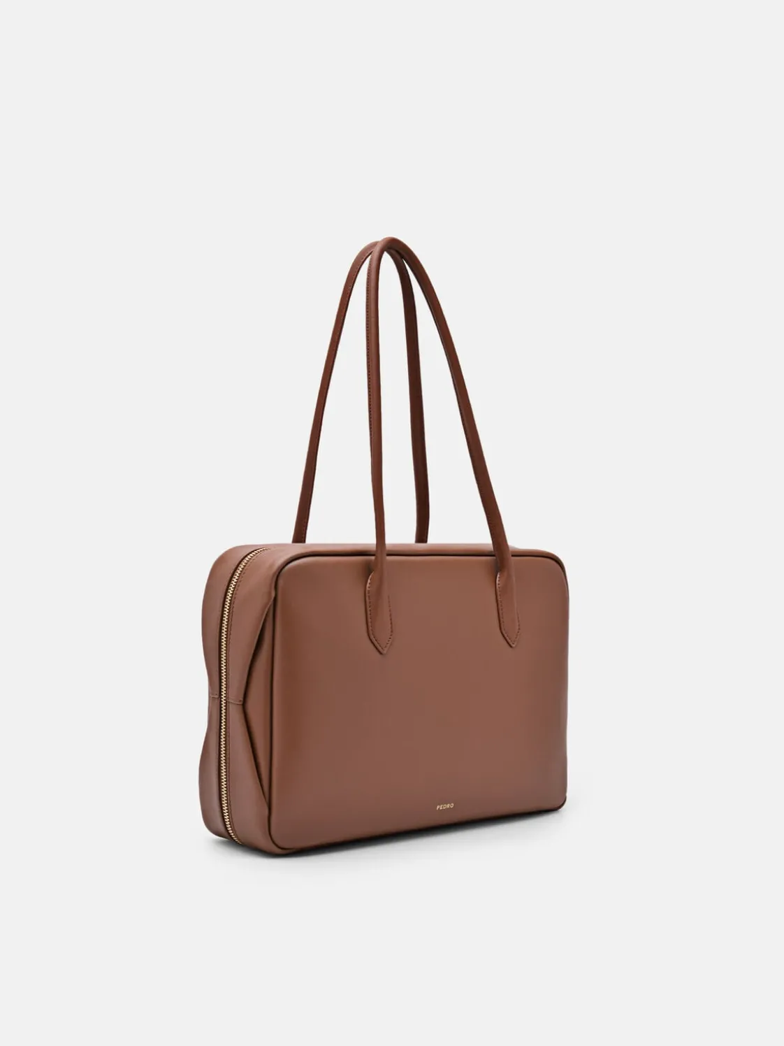 Caddie Leather Bowling Bag - Cognac