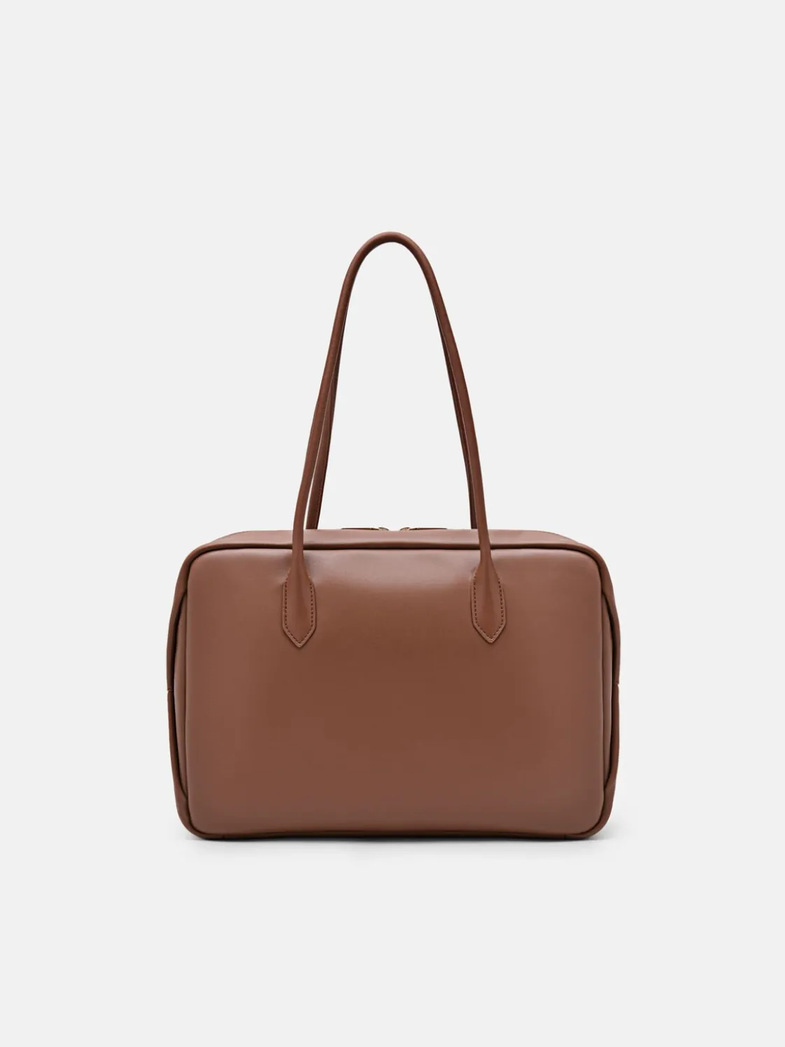 Caddie Leather Bowling Bag - Cognac