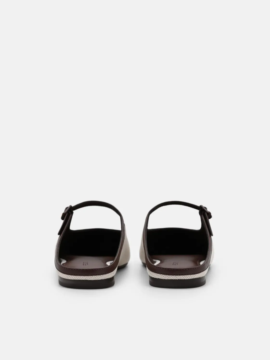 Cap Toe Mules - Beige Canvas