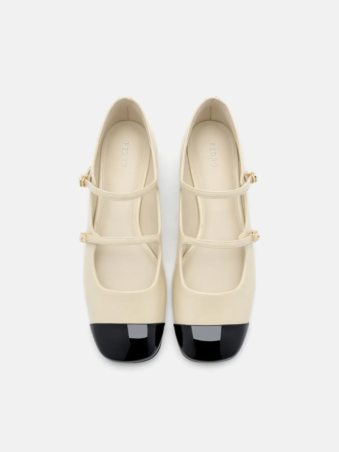Cap-Toe Ballerina Flats - Chalk