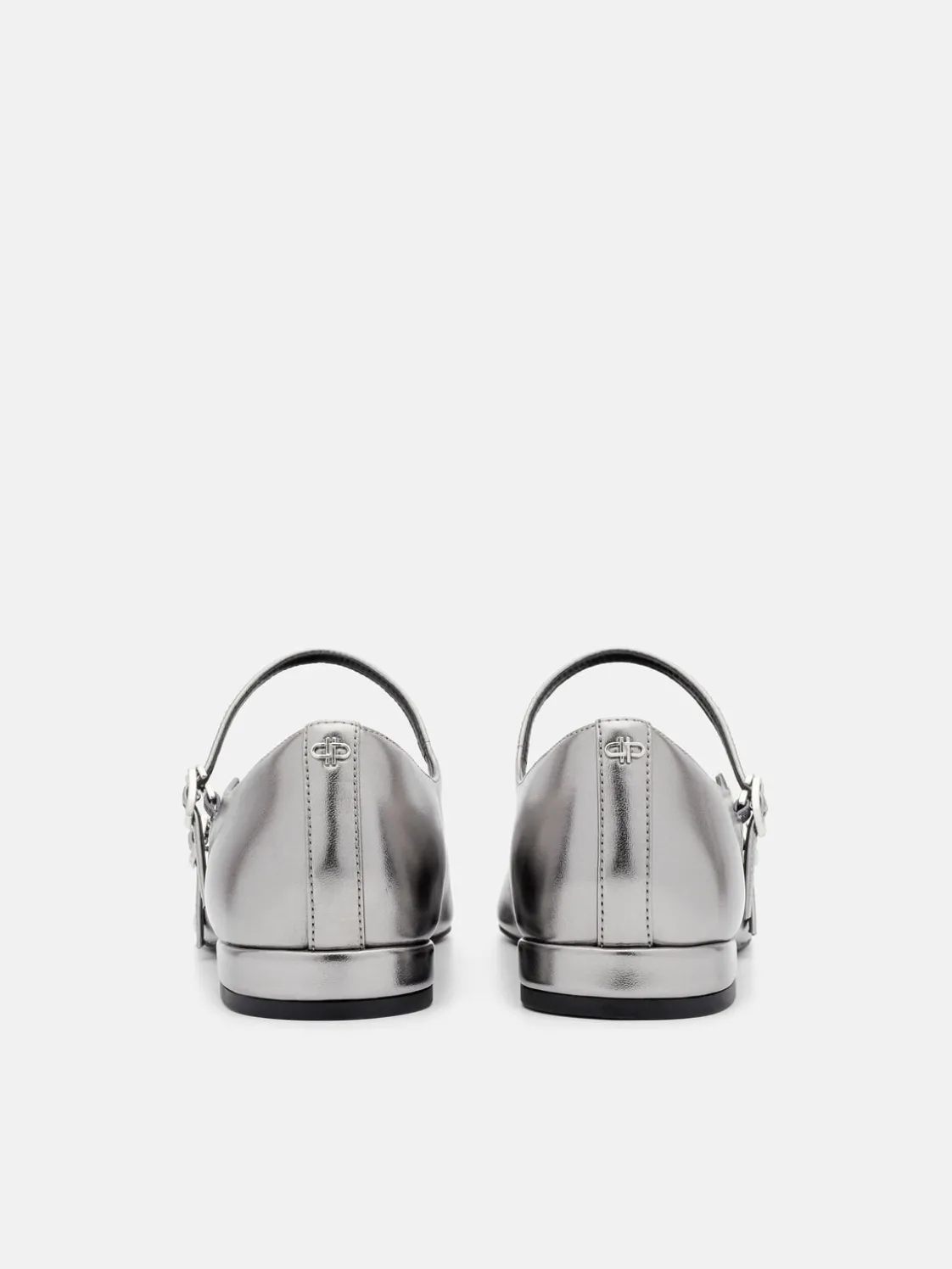 Cap-Toe Ballerina Flats - Pewter