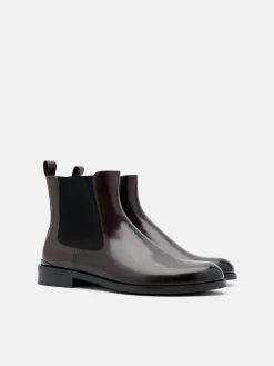 Chace Leather Chelsea Boots - Dark Brown