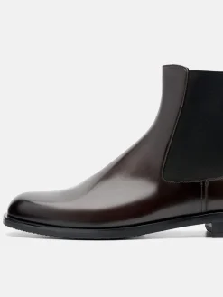 Chace Leather Chelsea Boots - Dark Brown