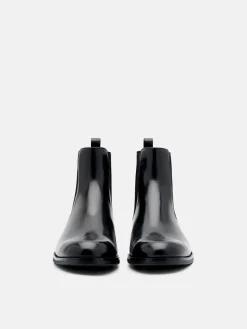 Chace Leather Chelsea Boots - Black