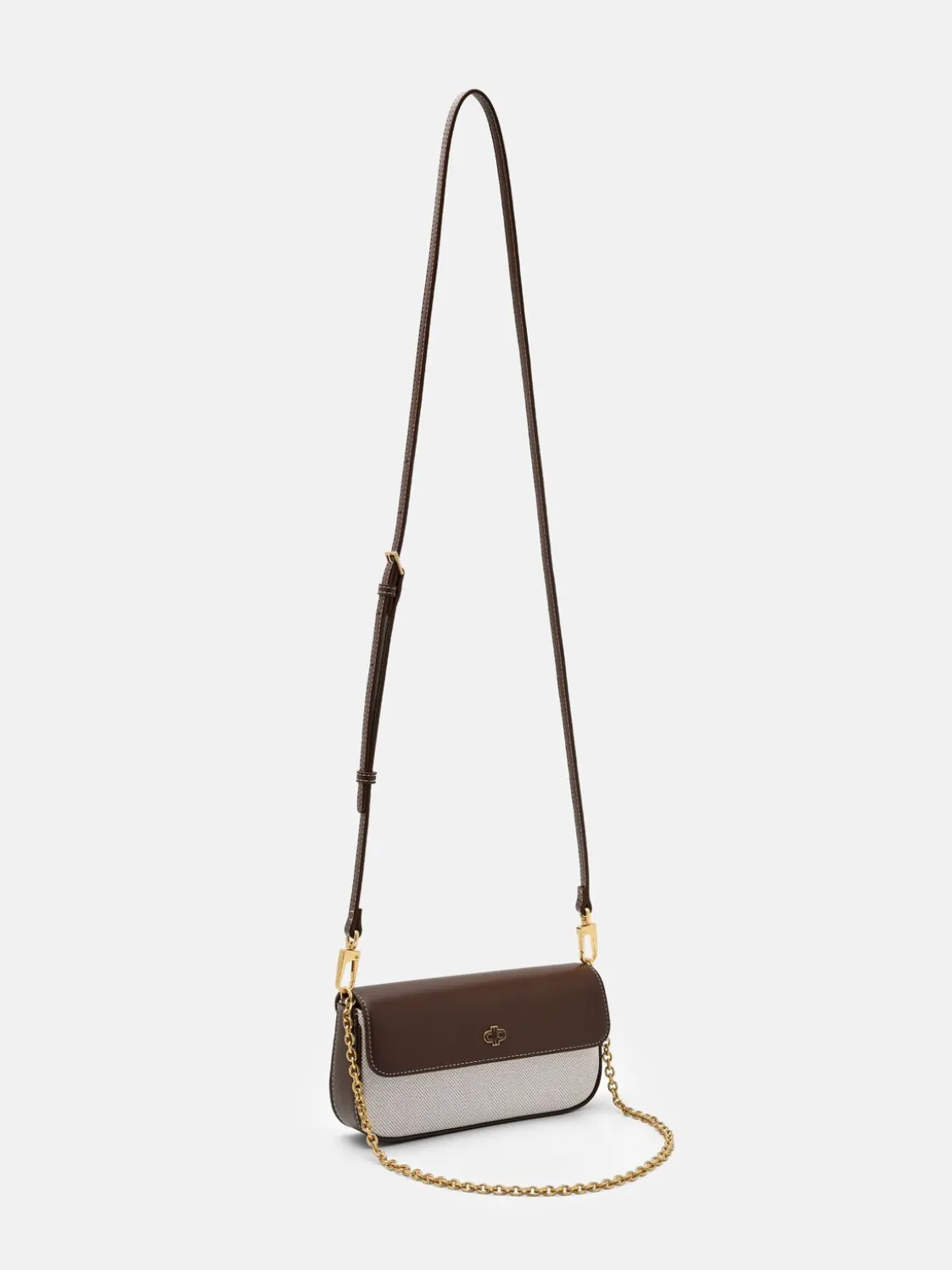 Chainlink Canvas Sling Pouch - Dark Brown Canvas