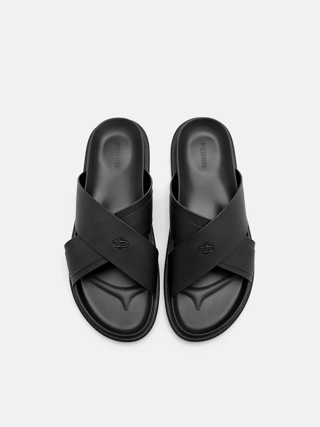 Cross Sandals - Black