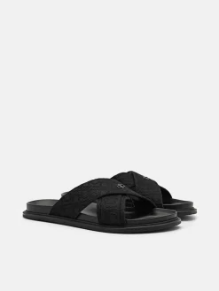 Cross Sandals - Black2