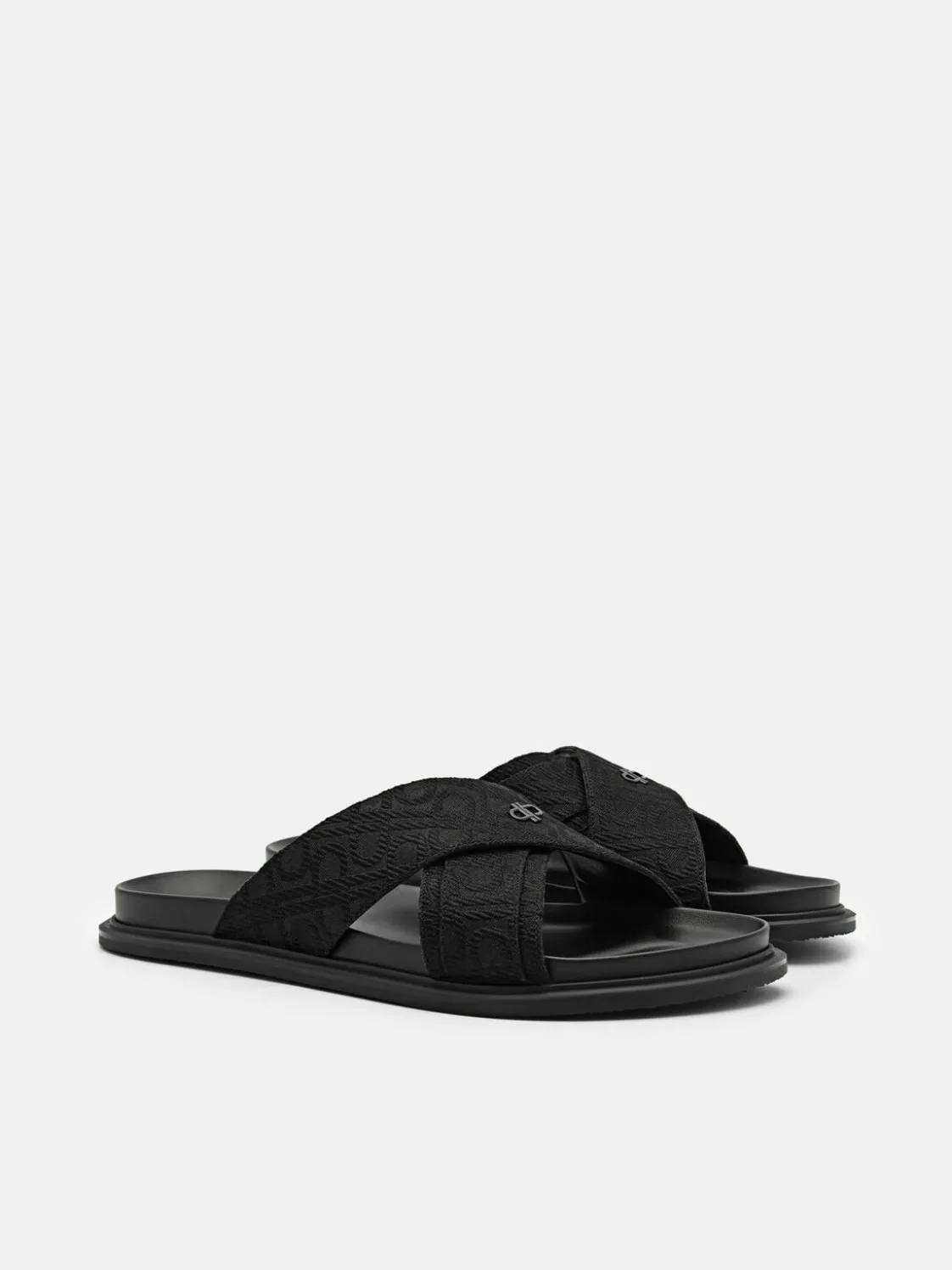 Cross Sandals - Black2