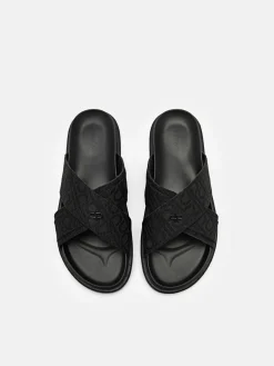 Cross Sandals - Black2