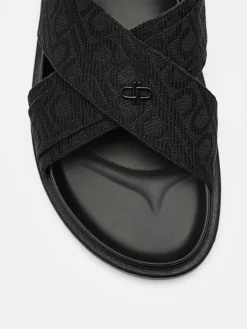 Cross Sandals - Black2
