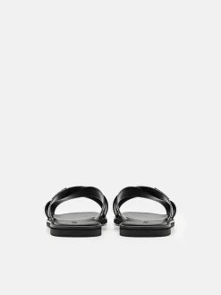 Cross Sandals - Black