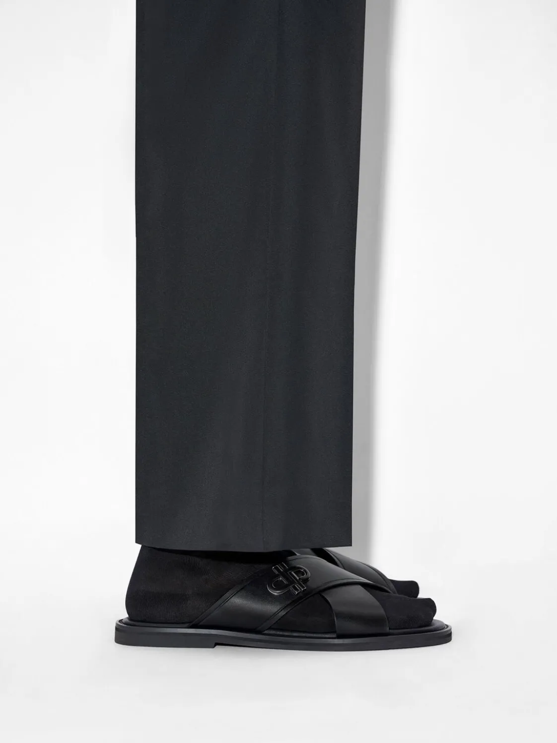 Cross Sandals - Black