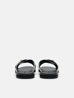 Cross Sandals - Chalk