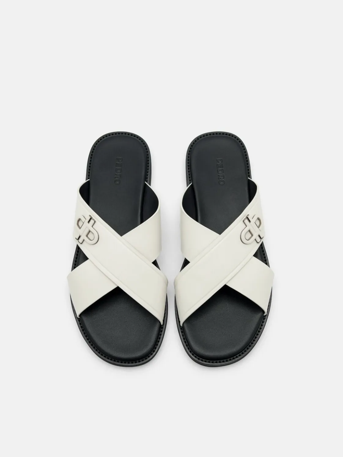Cross Sandals - Chalk