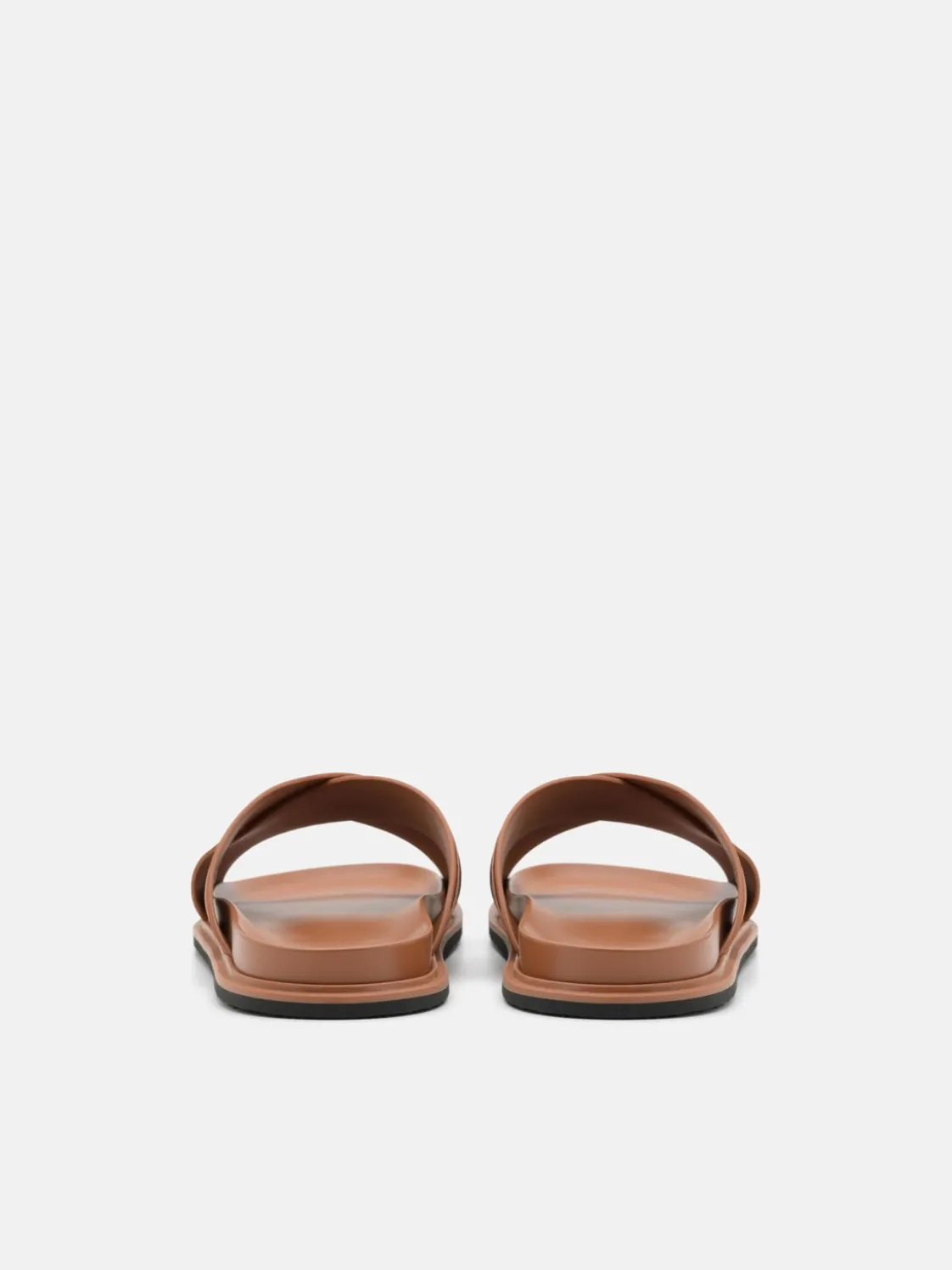 Cross Sandals - Cognac