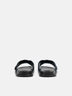 Cross Sandals - Navy