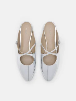 Crossover Mules - Silver