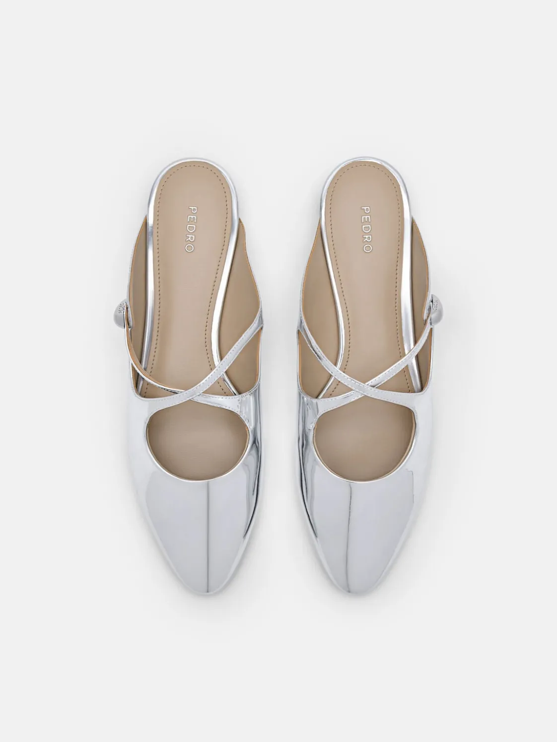 Crossover Mules - Silver