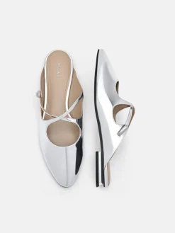 Crossover Mules - Silver