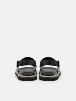 Cutler Backstrap Sandals - Black