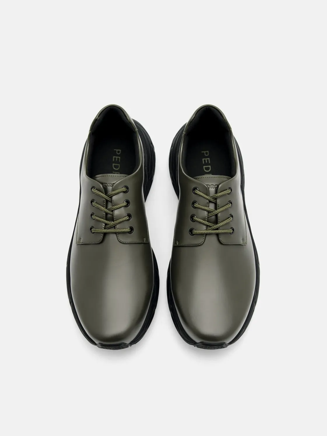 Cyclone Derby Shoes - Military Green