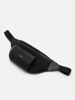 Cyrus Leather Belt Bag - Black