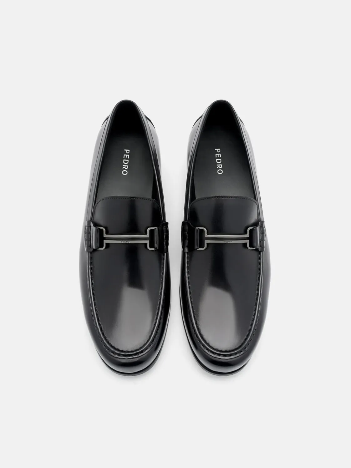 Dale Leather Horsebit Loafers - Black