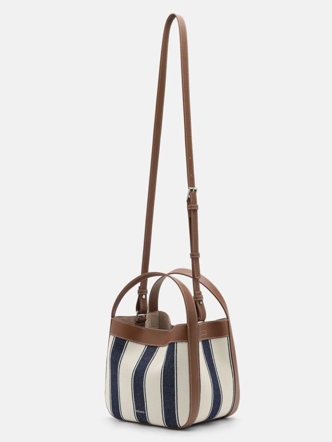 Dana Leather Bucket Bag - Multi Fabric