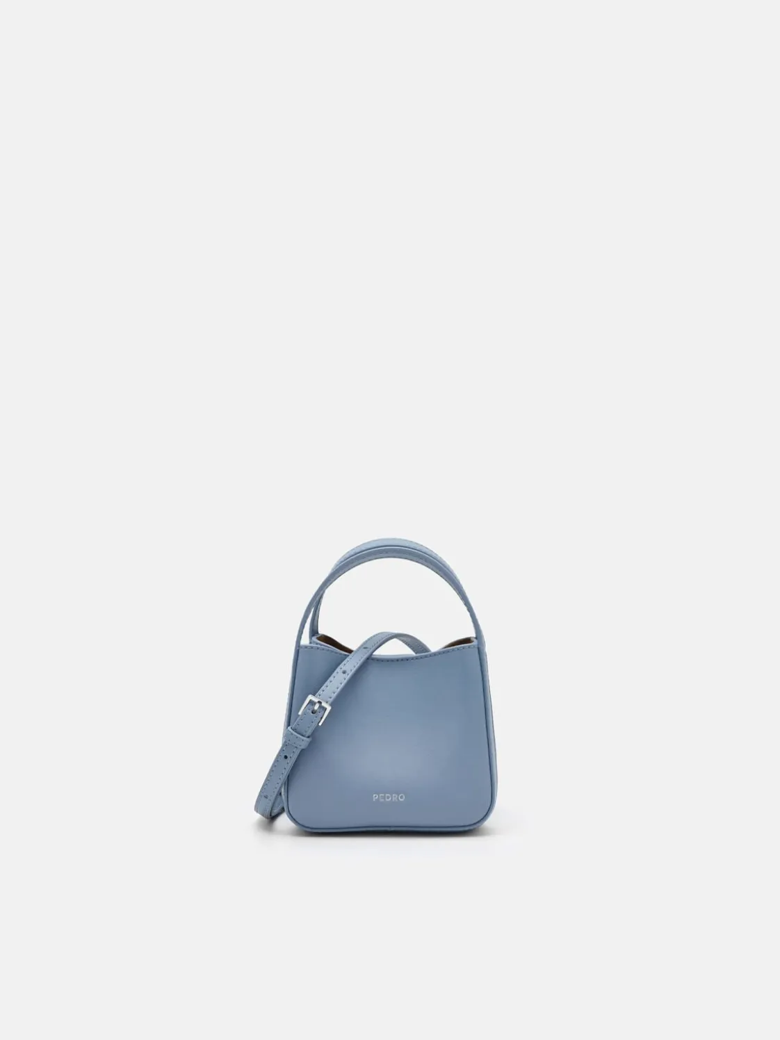 Dana Leather Pouch - Slate Blue