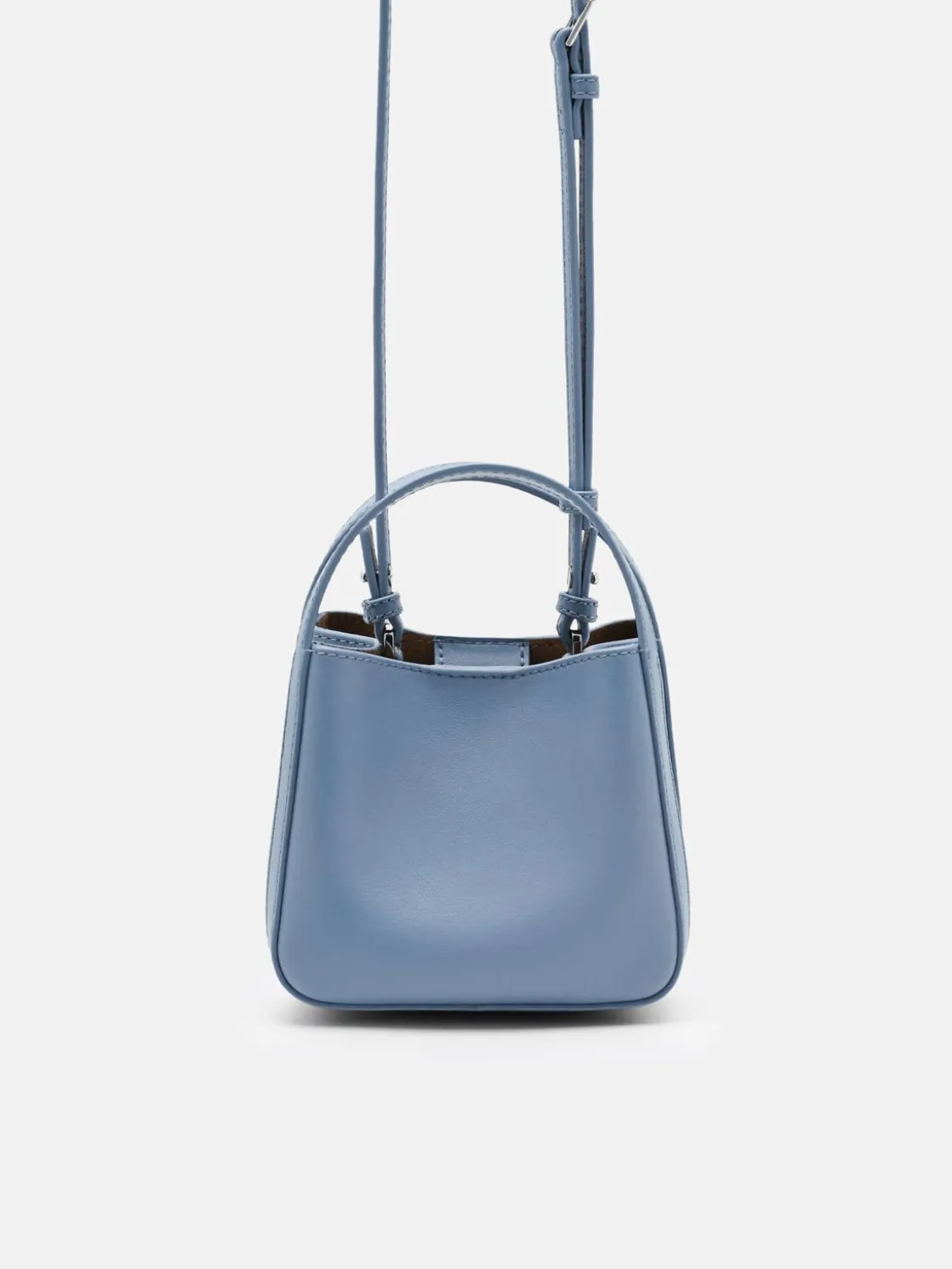 Dana Leather Pouch - Slate Blue