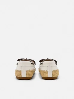 Dee Leather Boat Shoes - Chalk