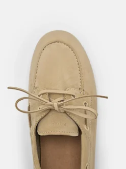 Dee Leather Boat Shoes - Sand