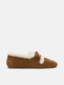 Dee Suede Boat Shoes - Cognac