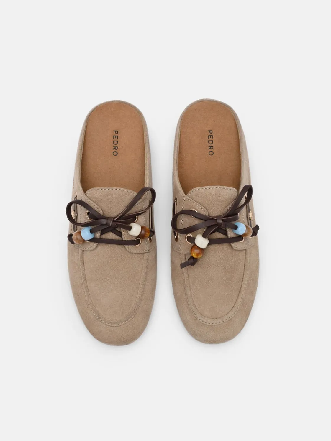 Dee Suede Mules - Sand Suede