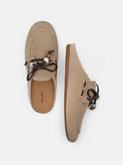 Dee Suede Mules - Sand Suede