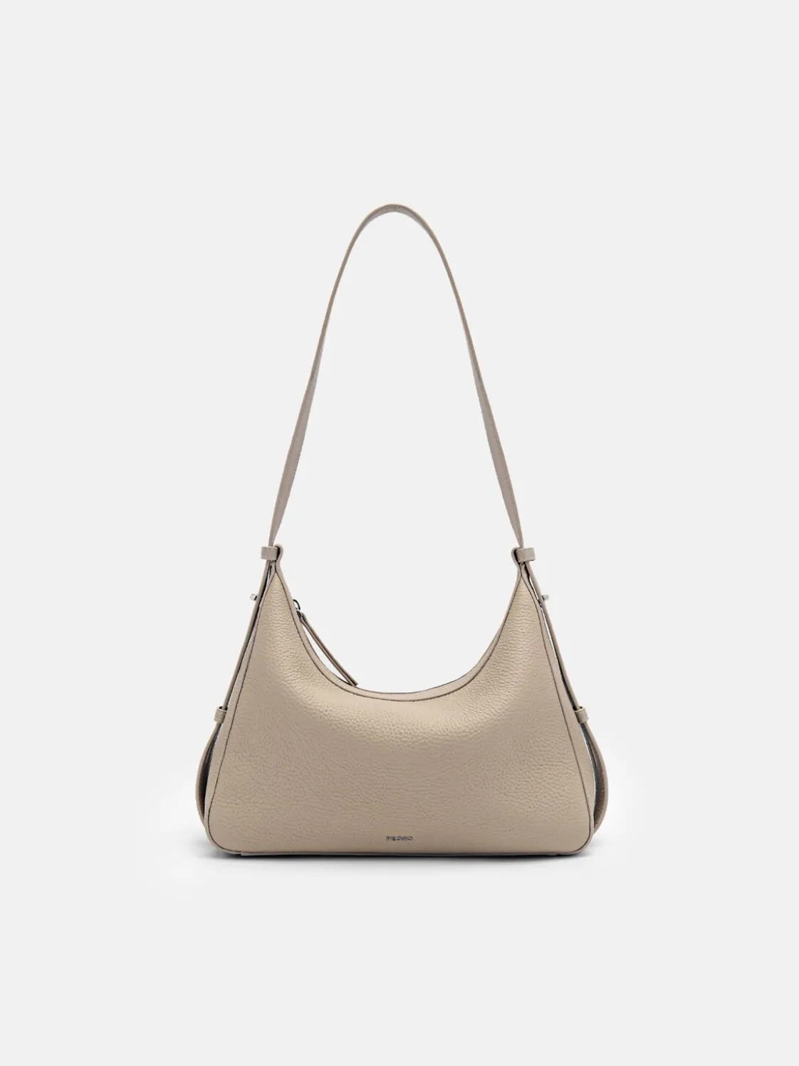 Demi Leather Shoulder Bag - Taupe