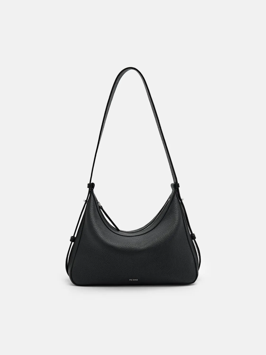 Demi Leather Shoulder Bag - Black