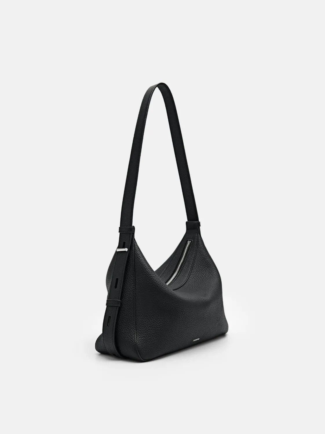 Demi Leather Shoulder Bag - Black