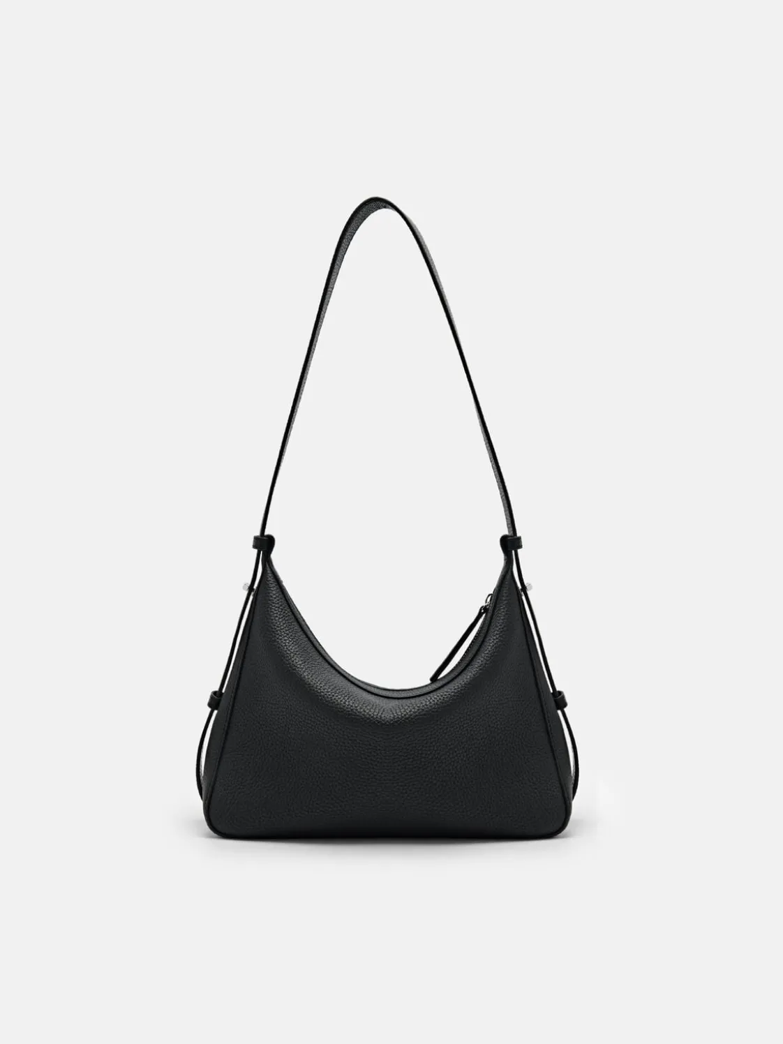 Demi Leather Shoulder Bag - Black
