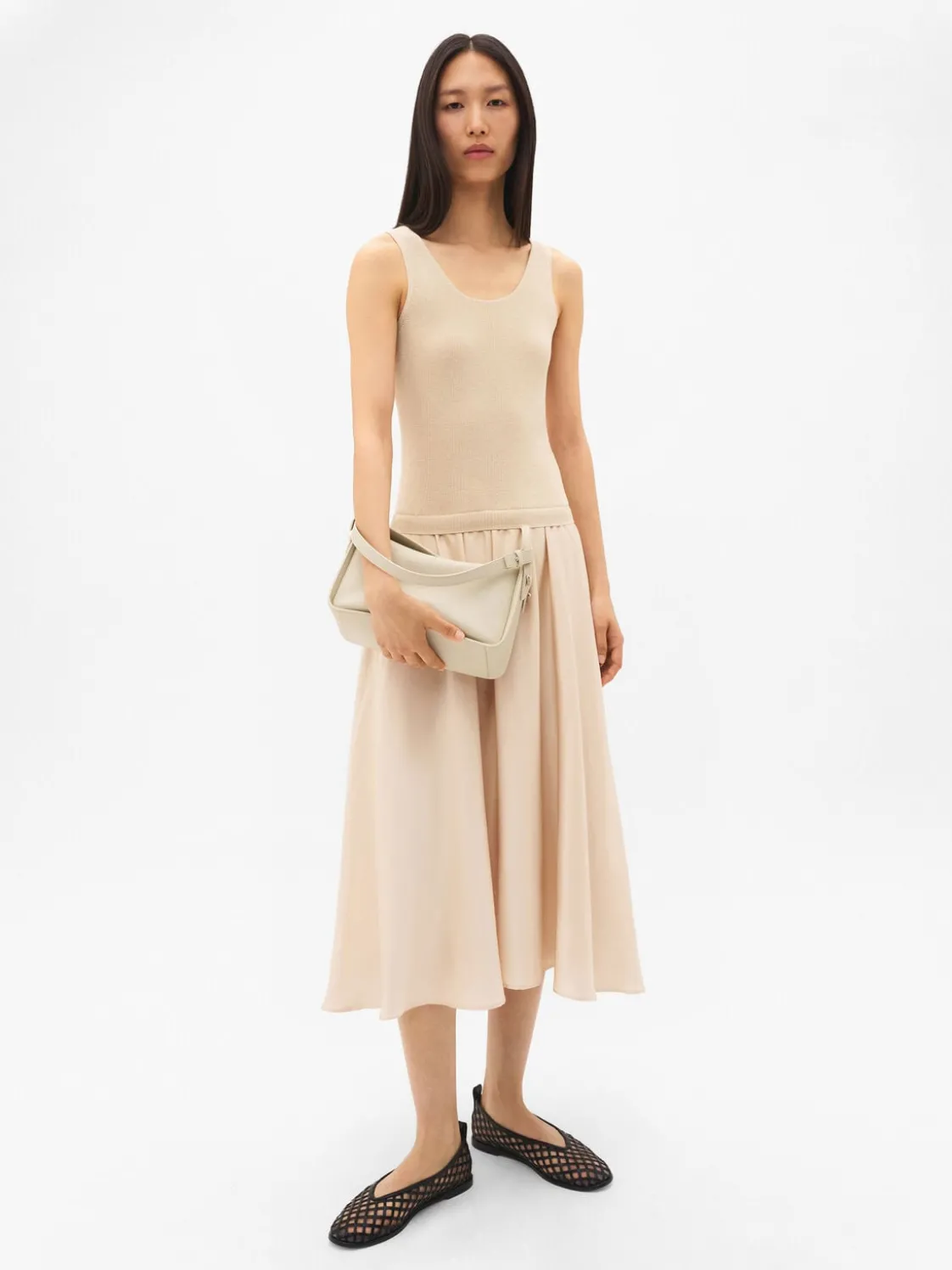 Demi Midi - Beige Tumble