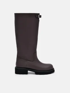 Dessa Knee Boots - Dark Brown