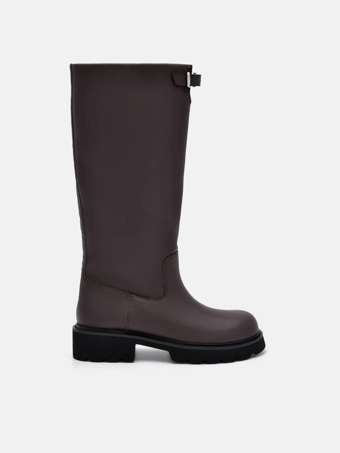 Dessa Knee Boots - Dark Brown