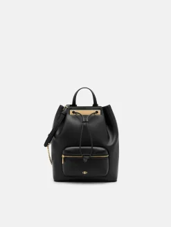 Drawstring Backpack - Black