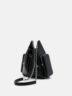 Drawstring Bucket Bag - Black