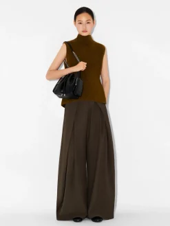Drawstring Bucket Bag - Black