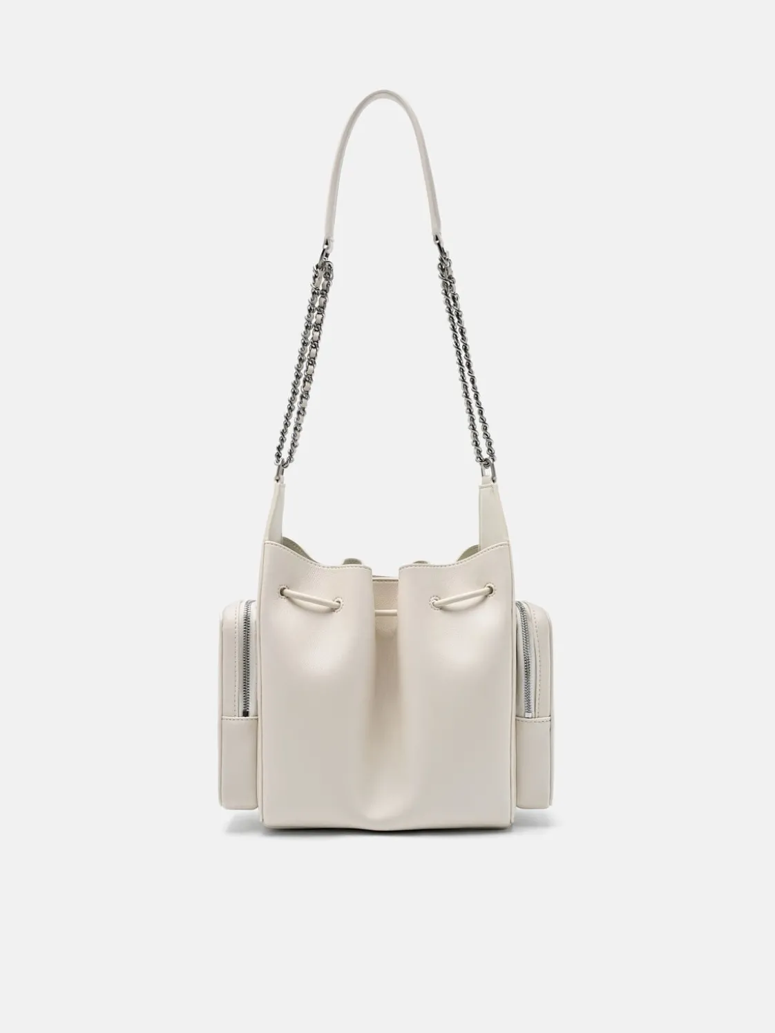 Drawstring Bucket Bag - Chalk