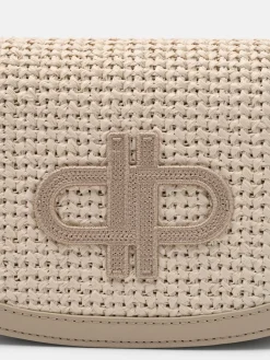 Duet Raffia Shoulder Bag - Chalk Raffia